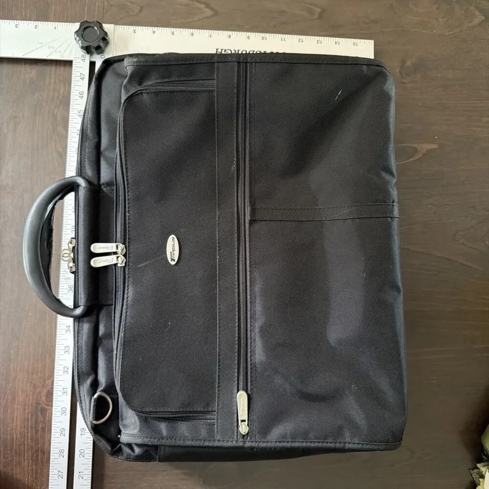Targus Laptop Briefcase Computer Shoulder Carry Case Bag Black Nylon Padded